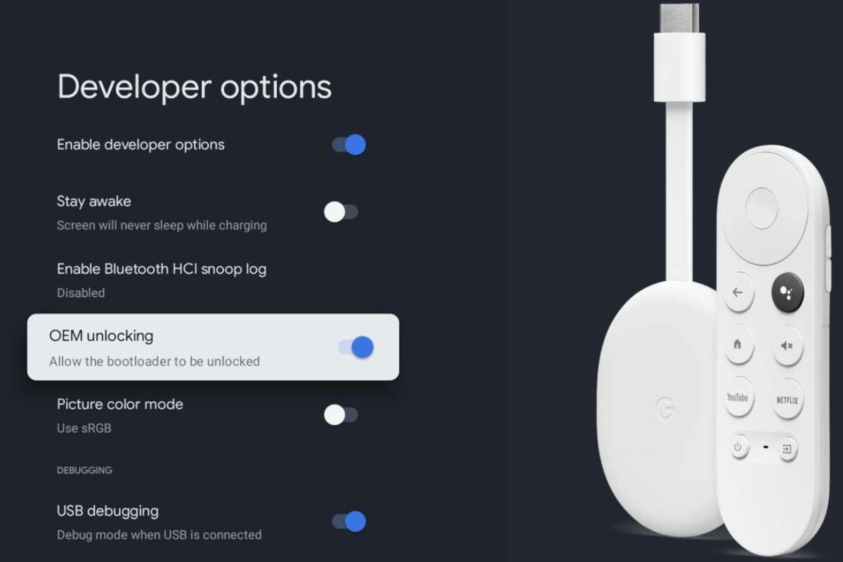 Google's new Chromecast with Google TV has a factory option to