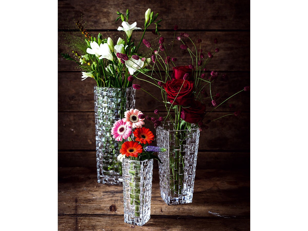 アンティーク Nachtmann フラワーベース ナハトマン 花瓶 レッド