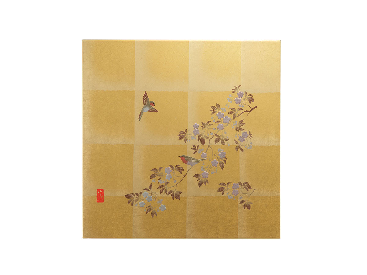 箔一 花見鳥 アートパネル / はくいち 花見鳥 アートパネル