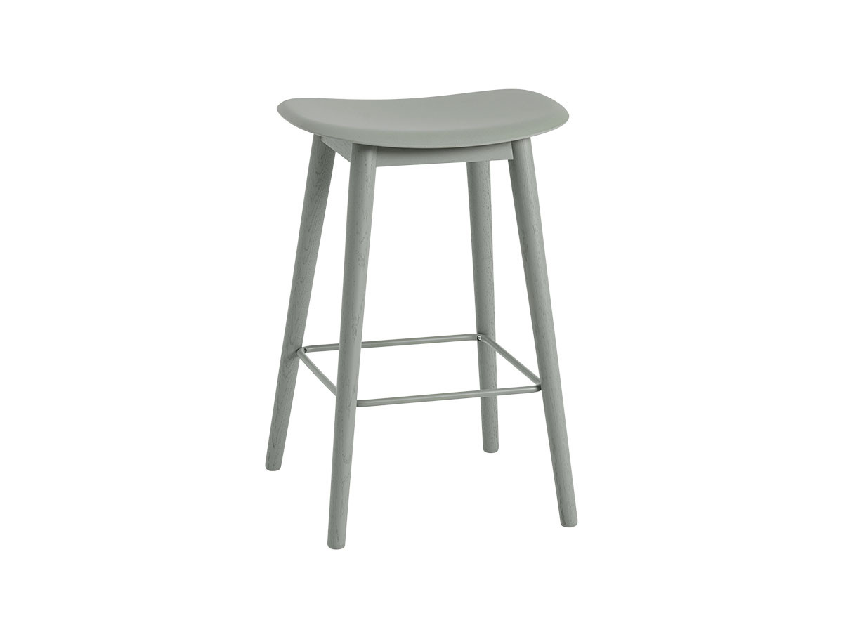 Muuto FIBER COUNTER STOOL WOOD BASE / ムート ファイバーカウンター