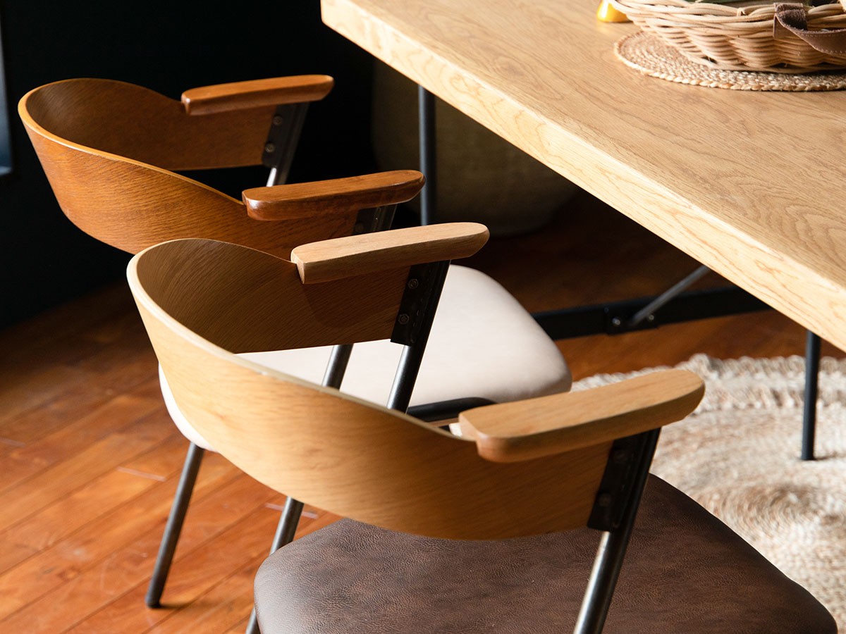 a.depeche danis short arm chair PU / アデペシュ ダニス ショート