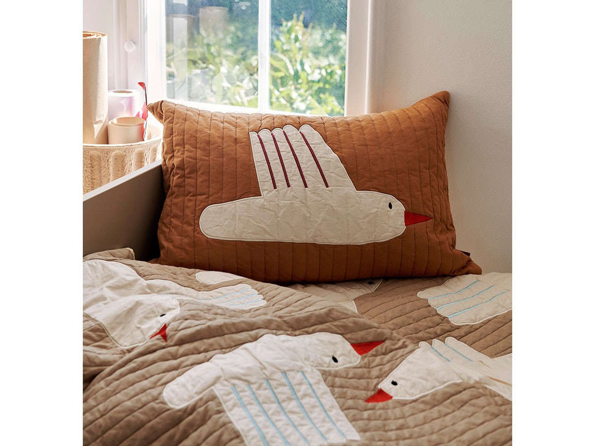 Ferm Living Bird Quilted Blanket / ファームリビング バード キルト