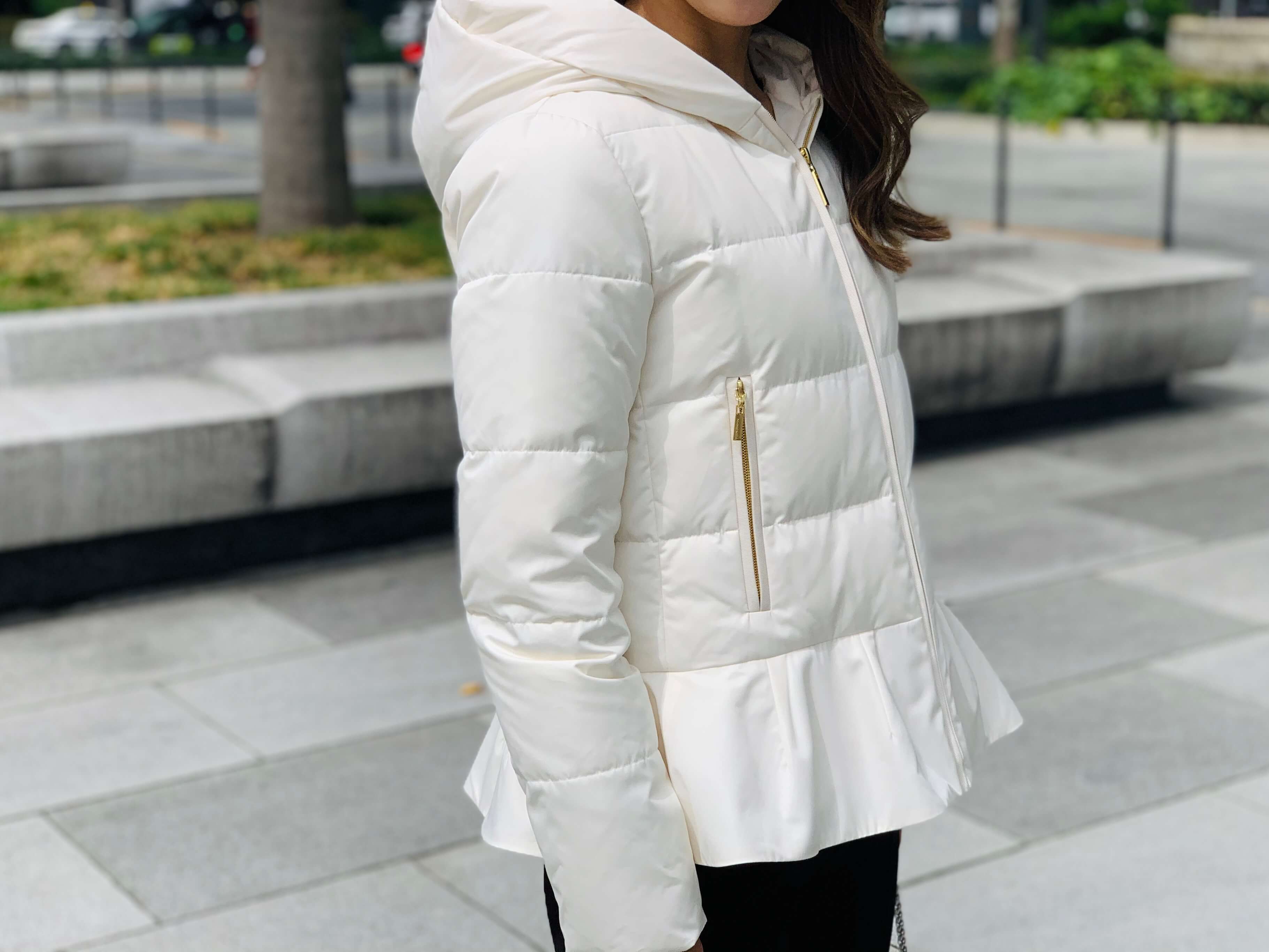 コート情報をいち早くお届け！】 ペプラムショートダウンコート