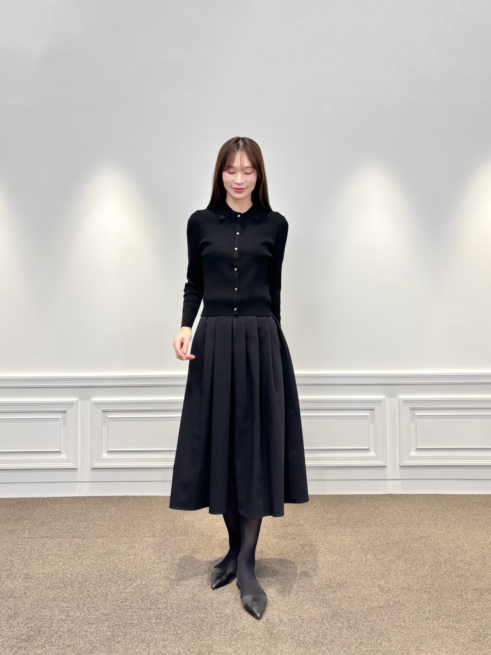 SALE】揺れるたびに美しさが香る。ウエストタックフレアスカートが特別