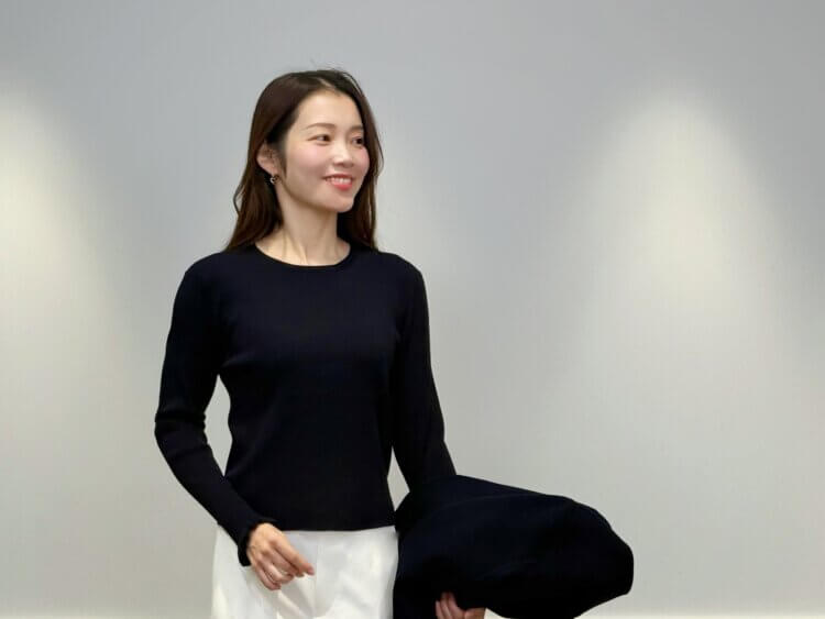 SALE】再値下げ！さりげない甘さが魅力、フリルスリーブリブニットプル