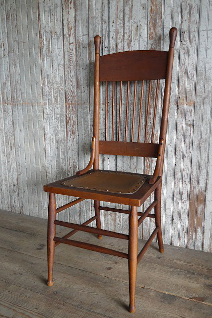 アンティーク ウッド ハイバックチェア 294 - STAGE ANTIQUE