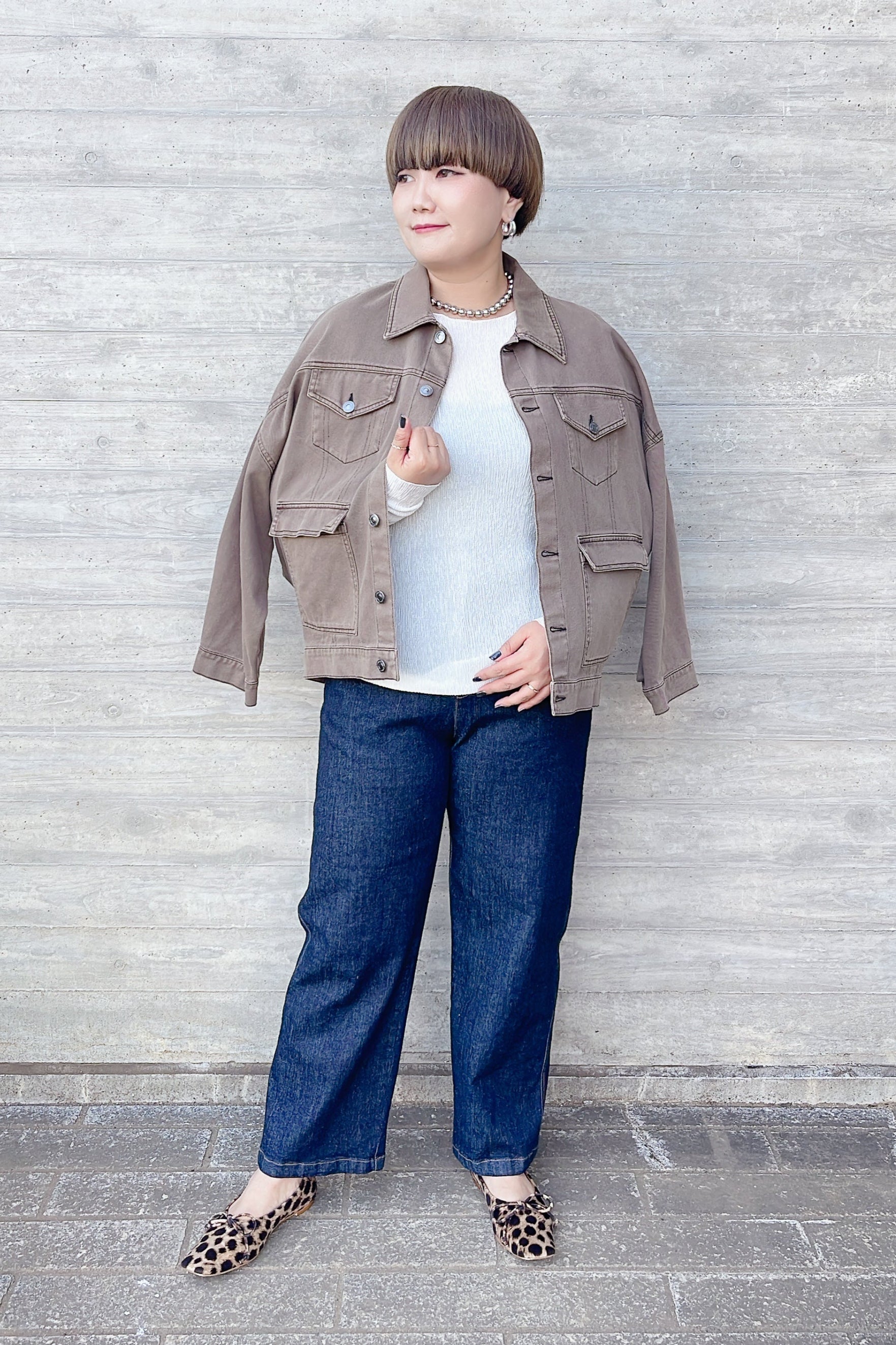 MARGAUX VINTAGE】ワンウォッシュデニムパンツ/MG PT-25069-A