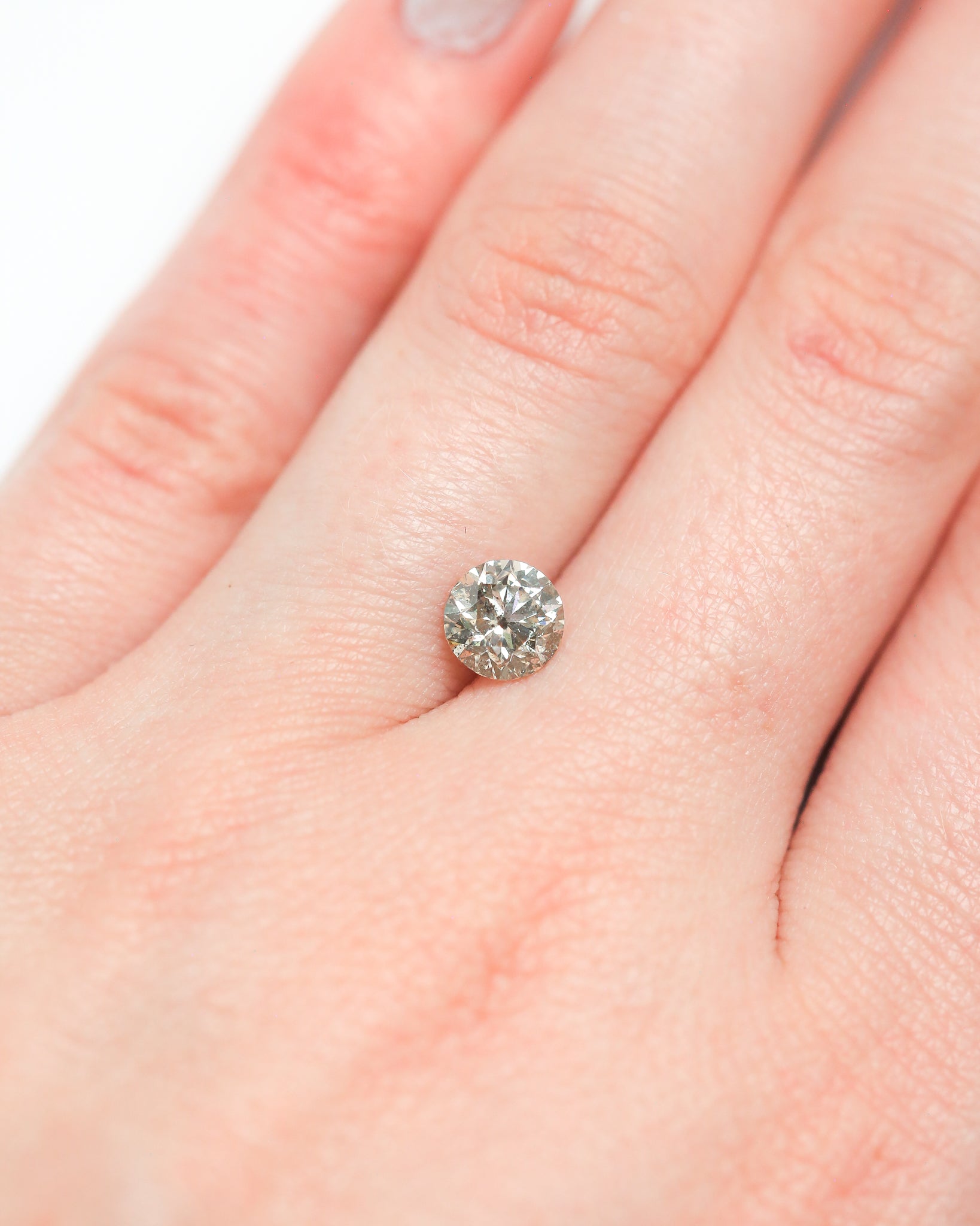 1.01ct 6.25mm ROUND BRILLIANT CUT CHAMPAGNE DIAMOND