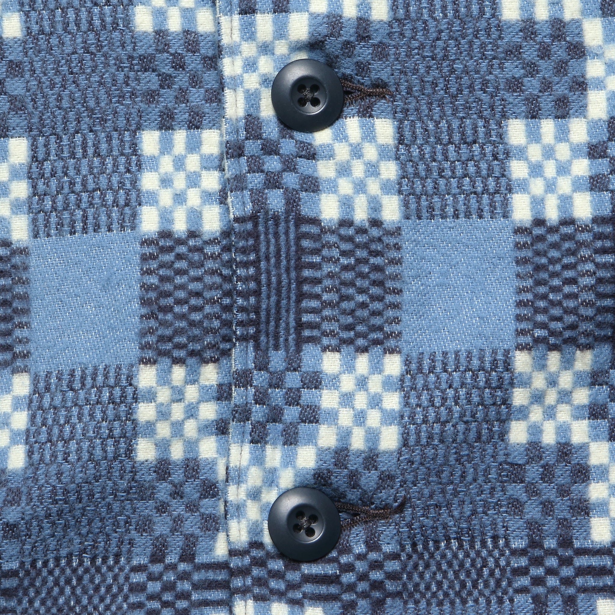 Jacquard Regiment Overshirt - Blue