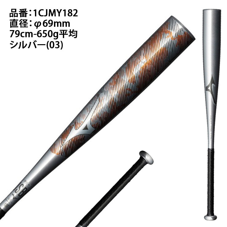 2025モデル】ミズノ 限定 少年軟式 金属バット ホットメタル HOT METAL