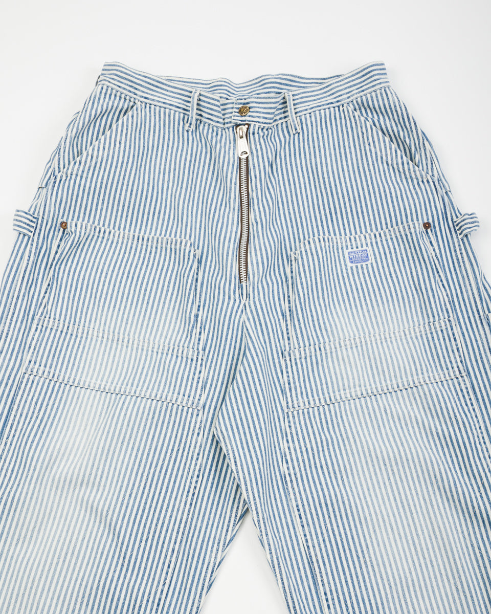 10oz HICKOREE Stripe ZIPPER Wide LUMBER Pants - Hickoree