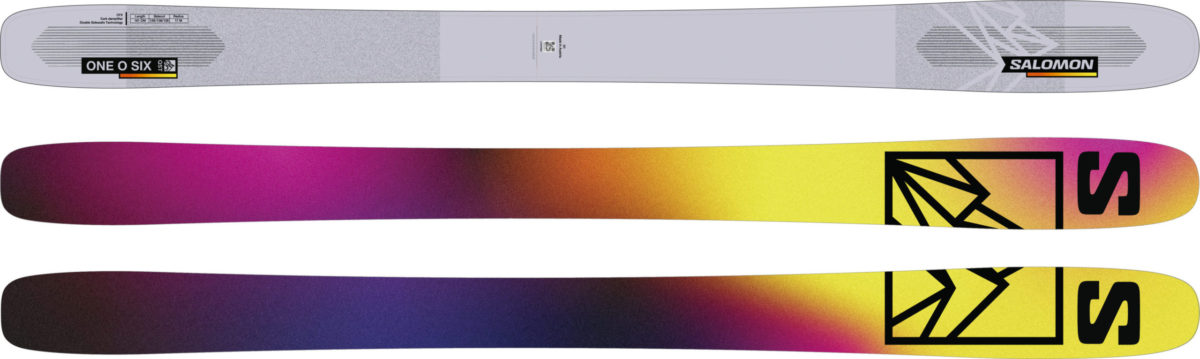 リエデットしたサロモン 「QST 106」。BLANKと98をミックスした遊べる