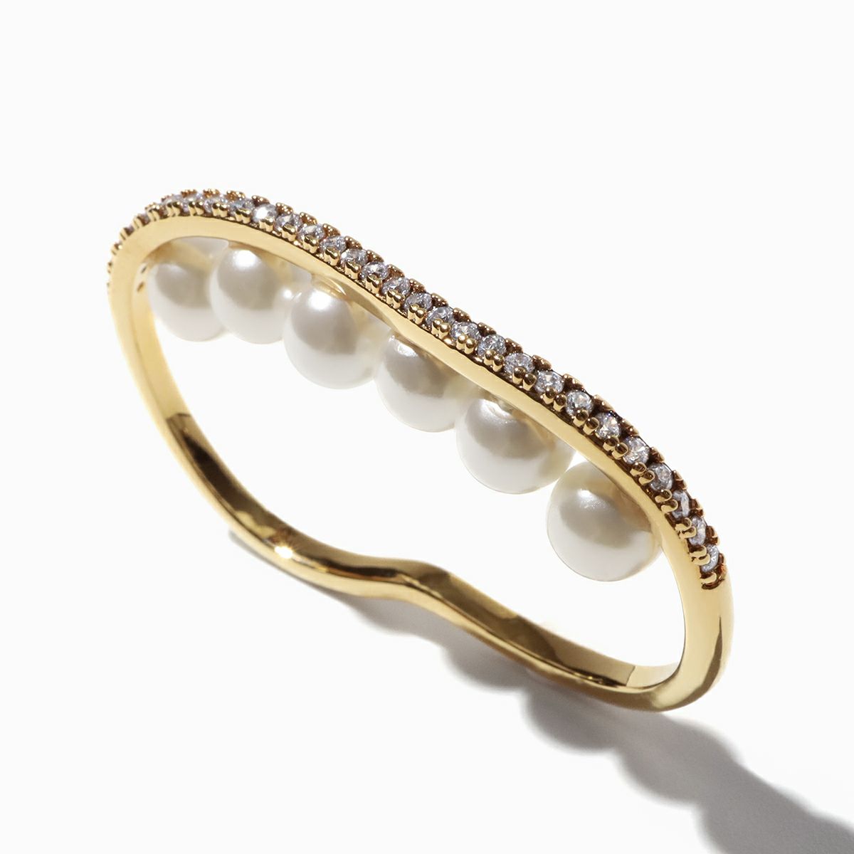 ビジューラインパールフィンガーリング(ゴールド) | STELLAR HOLLYWOOD