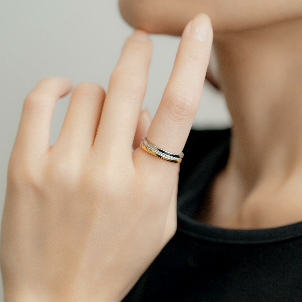 ミックスシャイニーラインリング | STELLAR HOLLYWOOD-ステラハリウッド