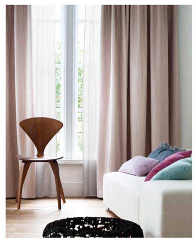 カーテン生地 FA6976 フジエテキスタイル STORY ソイル 154cm巾 (1m