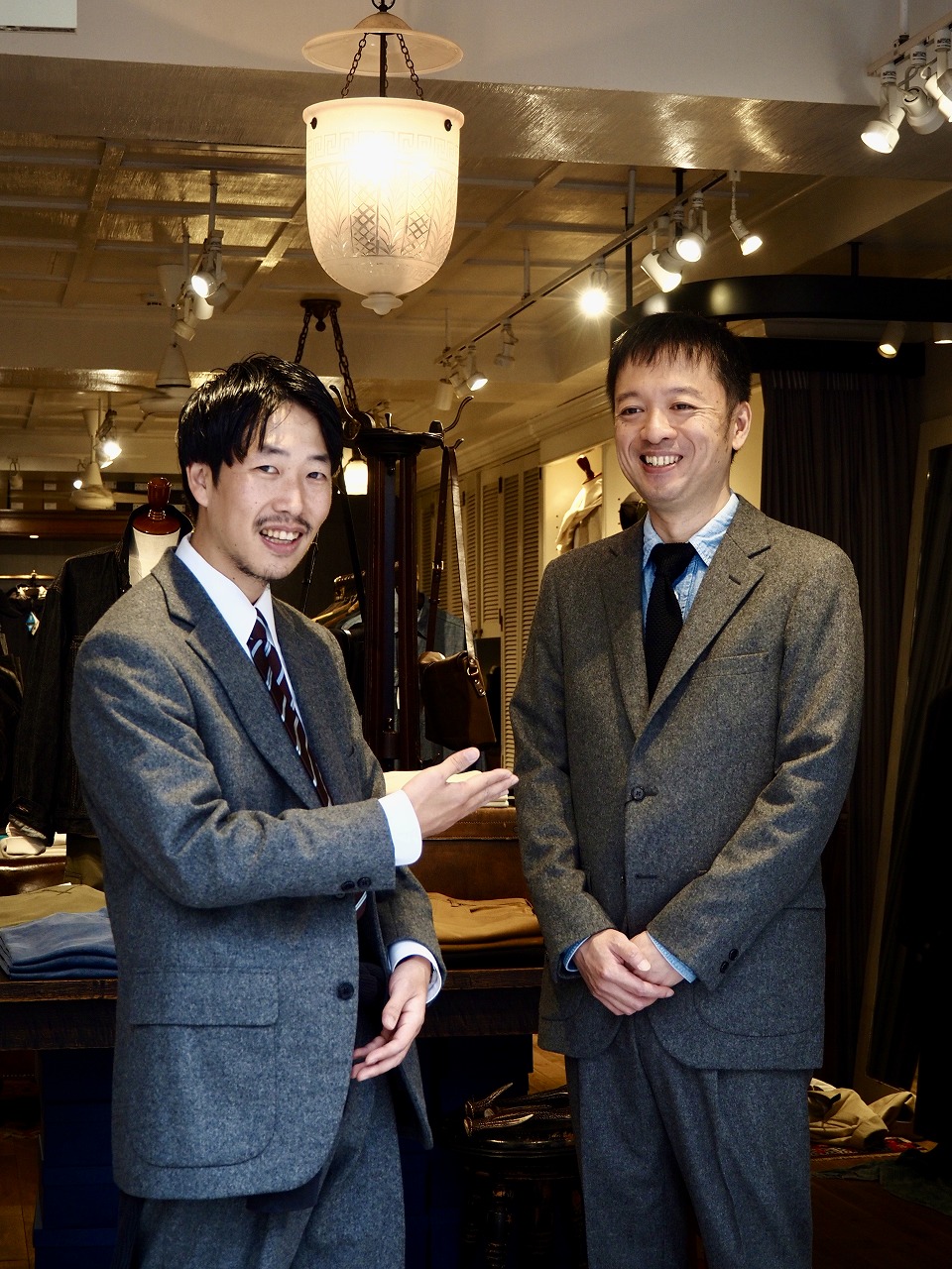 KENNETH FIELD / 60s SPORTS COAT & 1P TRIM TROUSER FOX FLANNEL