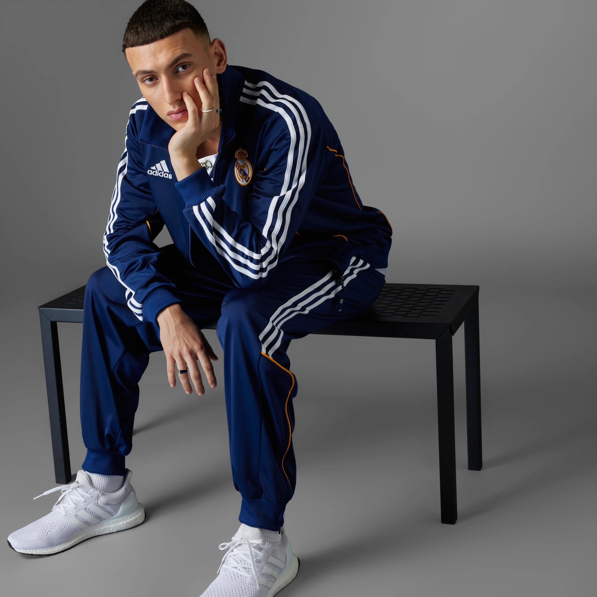 Adidas Real Madrid 99/00 Trainingsjacke: Dark Blue