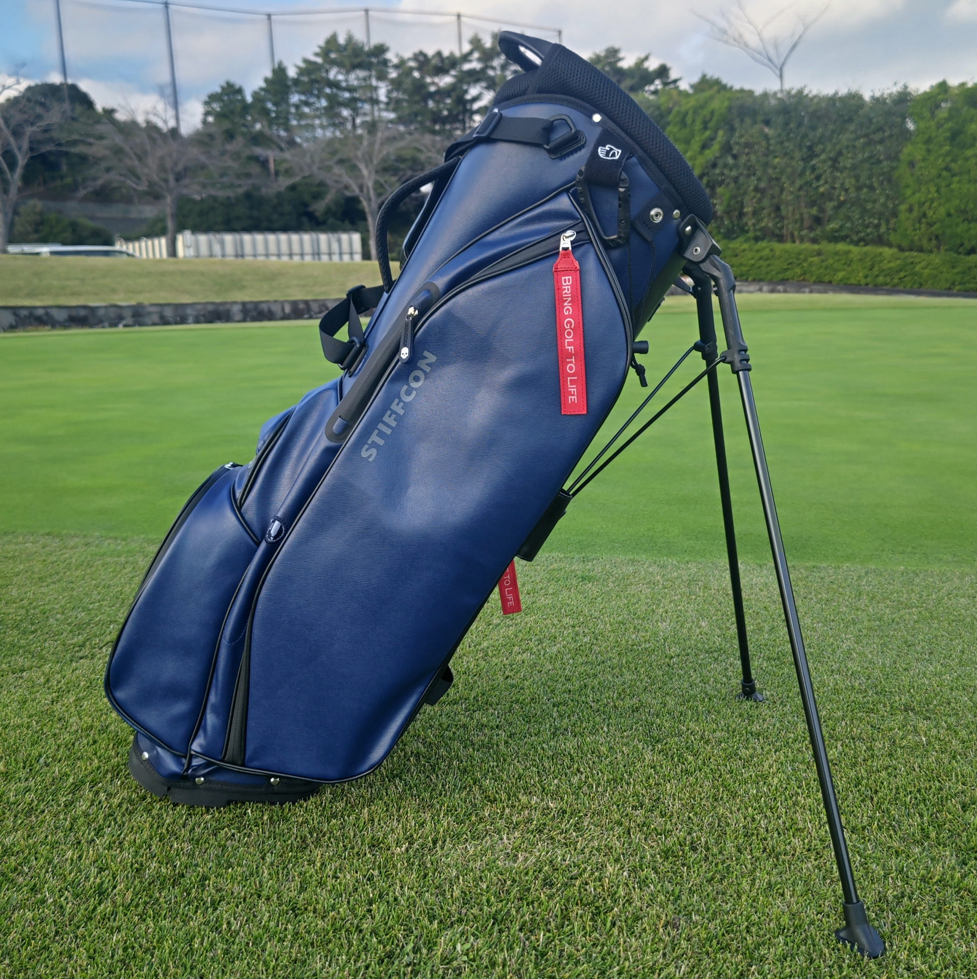GOLF STAND BAG_PLAIN NAVY / スタンドキャディバッグ プレーン