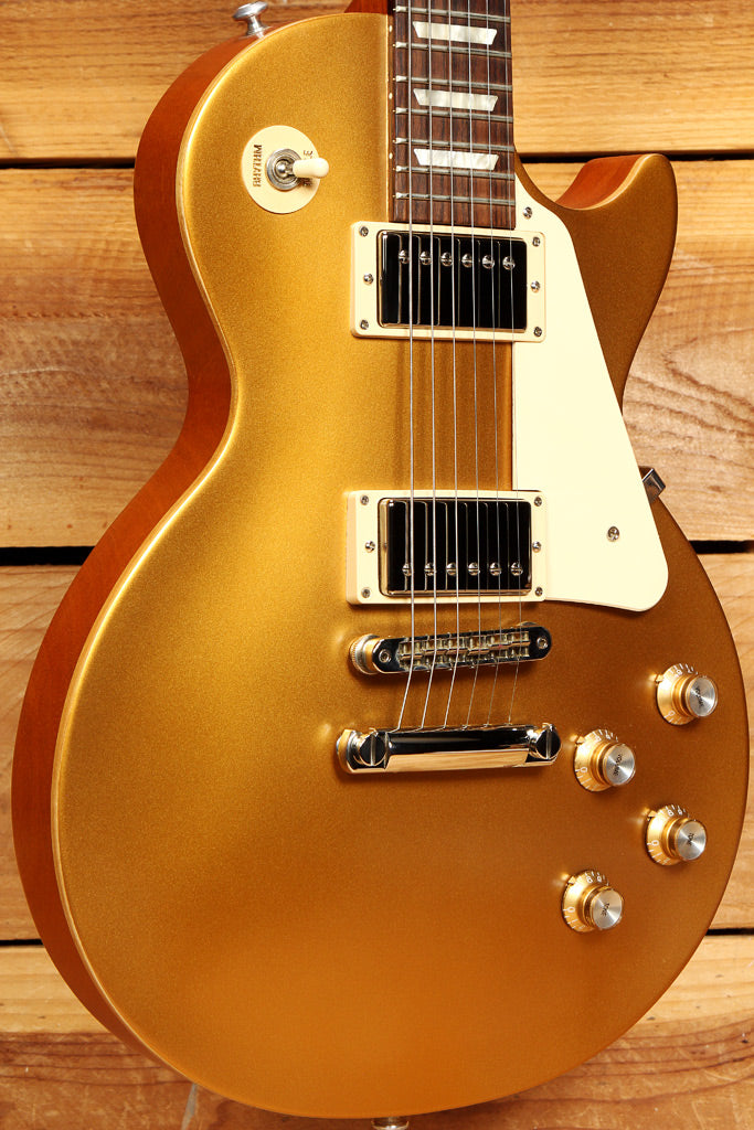 GIBSON 2018 LES PAUL 60s TRIBUTE T Goldtop Satin USA Clean! Gold