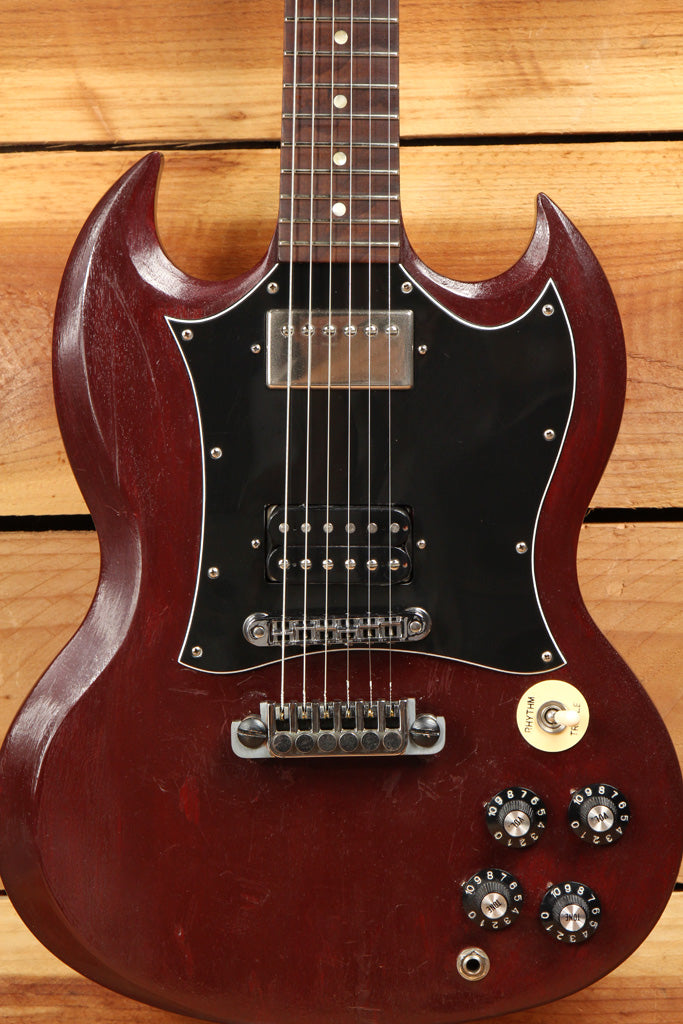 GIBSON SG FADED WORN BROWN Relic Upgraded PU Bridge Tuners HH USA
