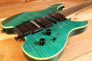 STEINBERGER SPIRIT GU DELUXE Headless Electric Guitar Green Flame