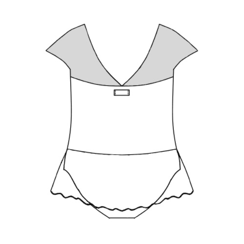 stina / type H half sleeve / luminous white / kids / girl