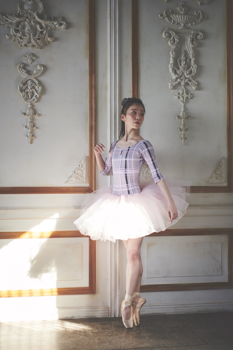 stina / type U ballerina / silky pink check
