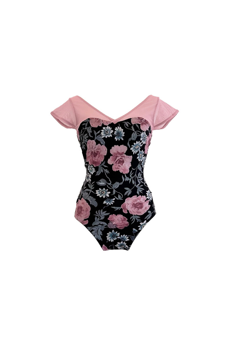 stina / type H half sleeve / old flower black