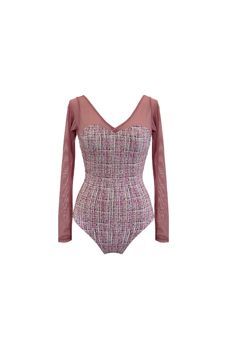 stina / type H half sleeve / light pink tweed