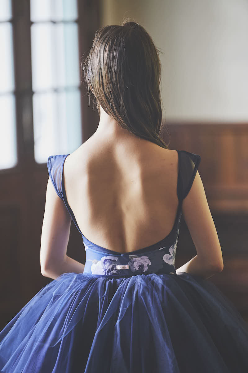 stina / type Q mermaid / Joy flower dark navy