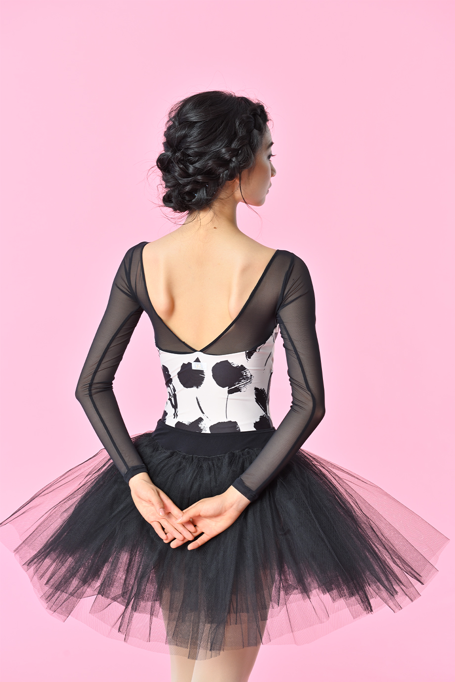 stina / type T long / black×beige tulip