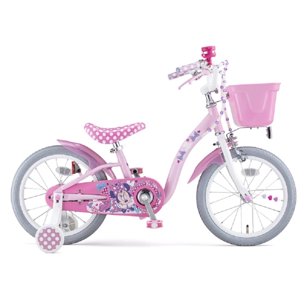 ミニーマウス・ポルカドットS 16インチ シングル ピンク | イオン