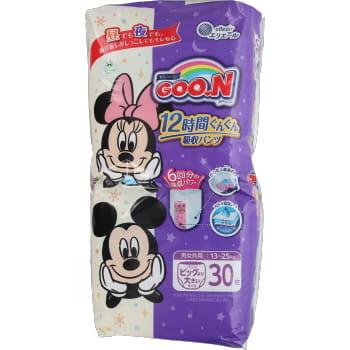 大王製紙 グーン 12時間ぐんぐん吸水パンツ 男女共用ビッグより