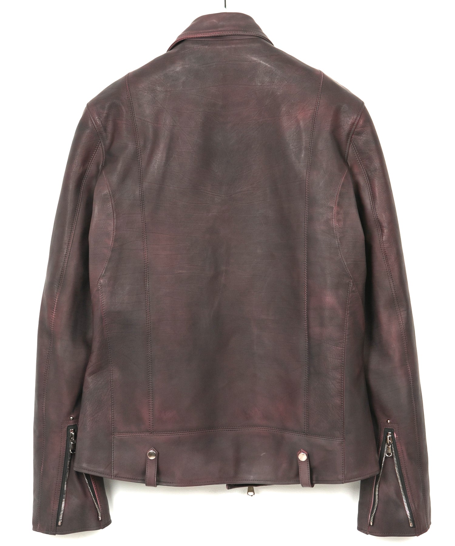 フルタンニン鞣し カーフスキン 燃焼製品染め HI-FLYER ダブル