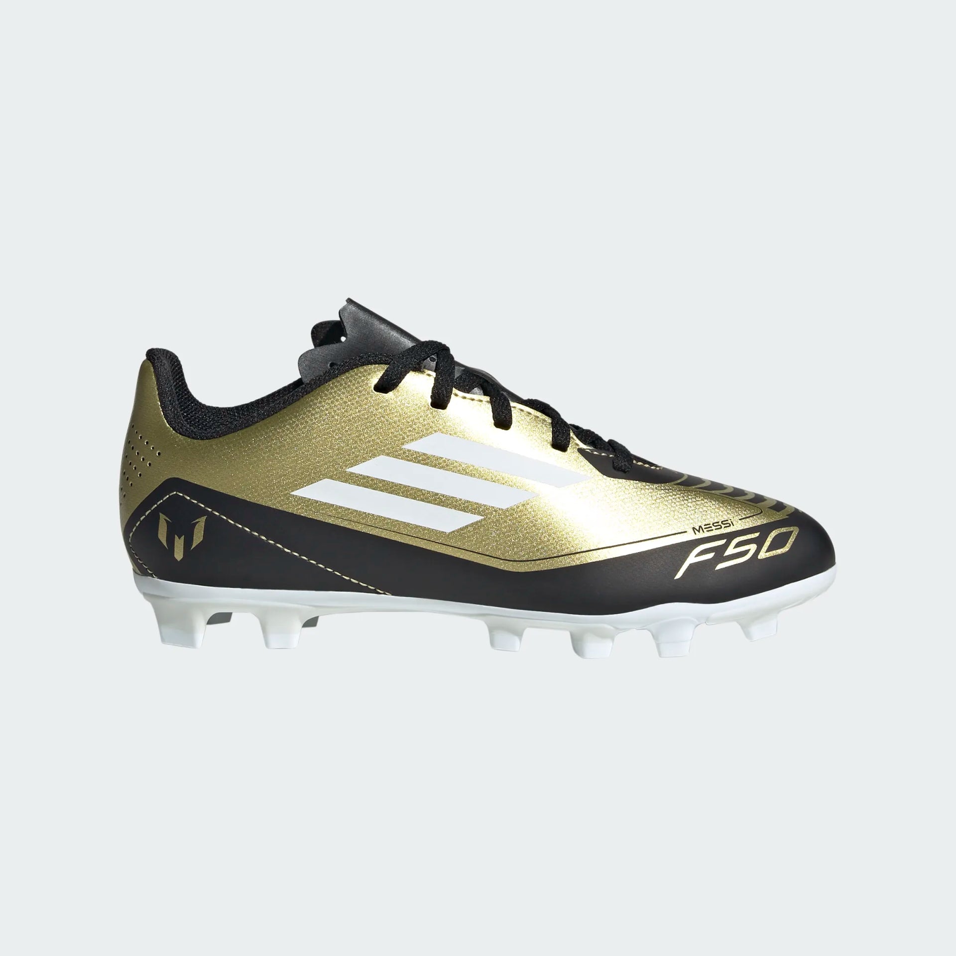 adidas F50 Club FxG J Messi Gold Black White – Strictly Soccer Shoppe