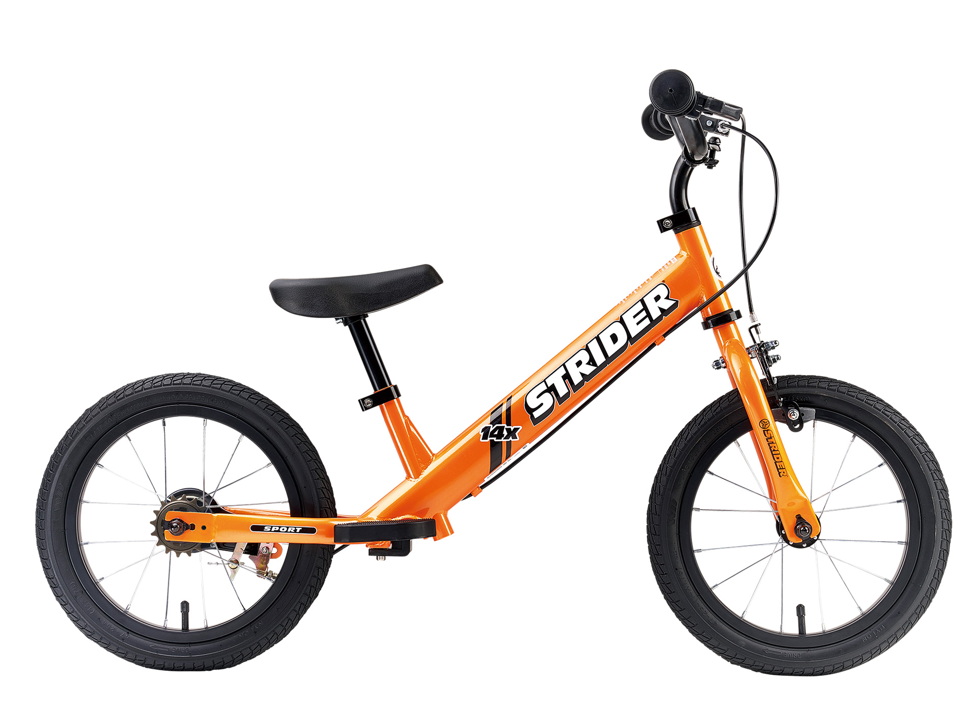 ペダルを装着できる14インチストライダー｜STRIDER 14x
