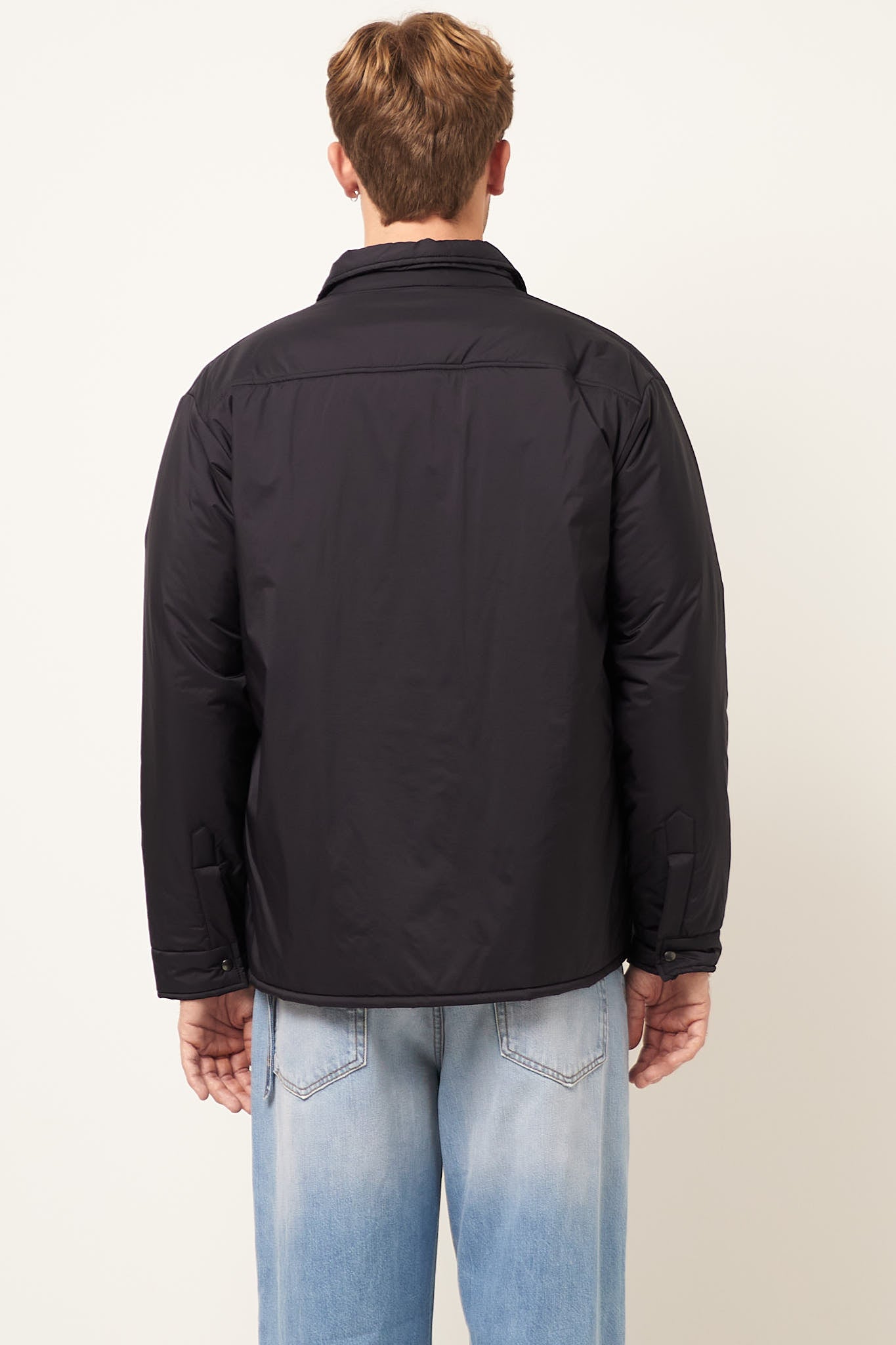 STRØM - Padded Overshirt Black