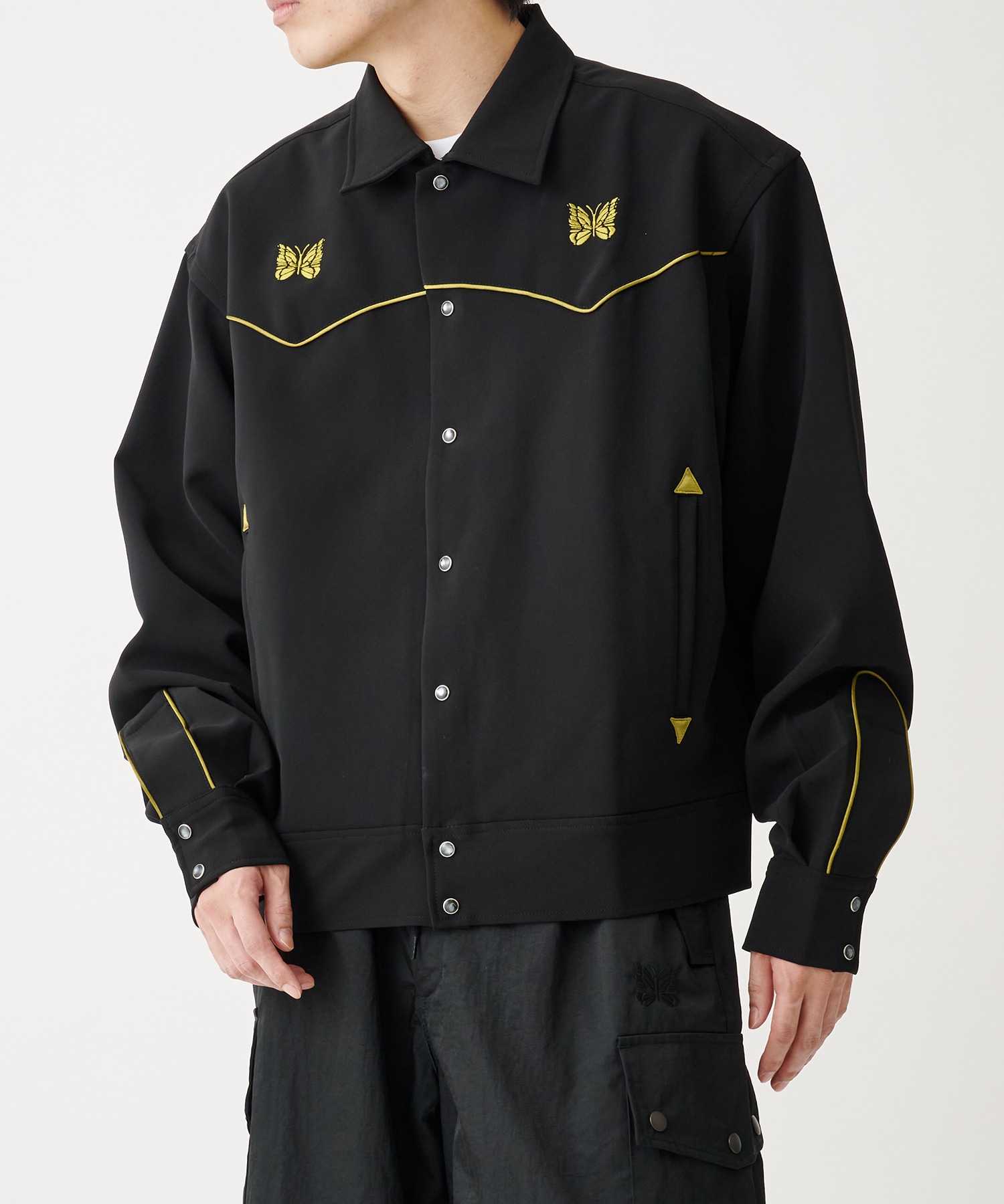 Piping Cowboy Jac - Double Cloth | NEEDLES