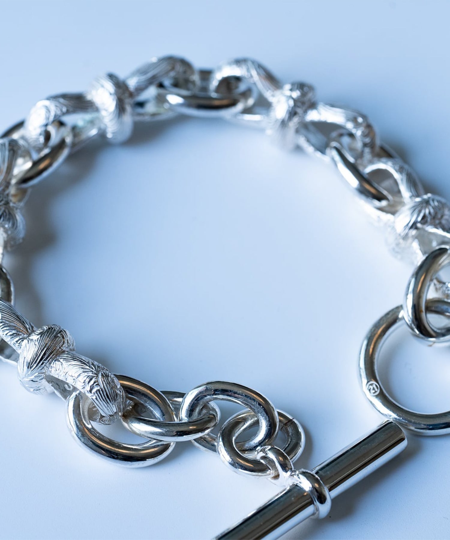 WAKAN SILVER SMITH | BN-066 Arabesque mebiusu bracelet XL