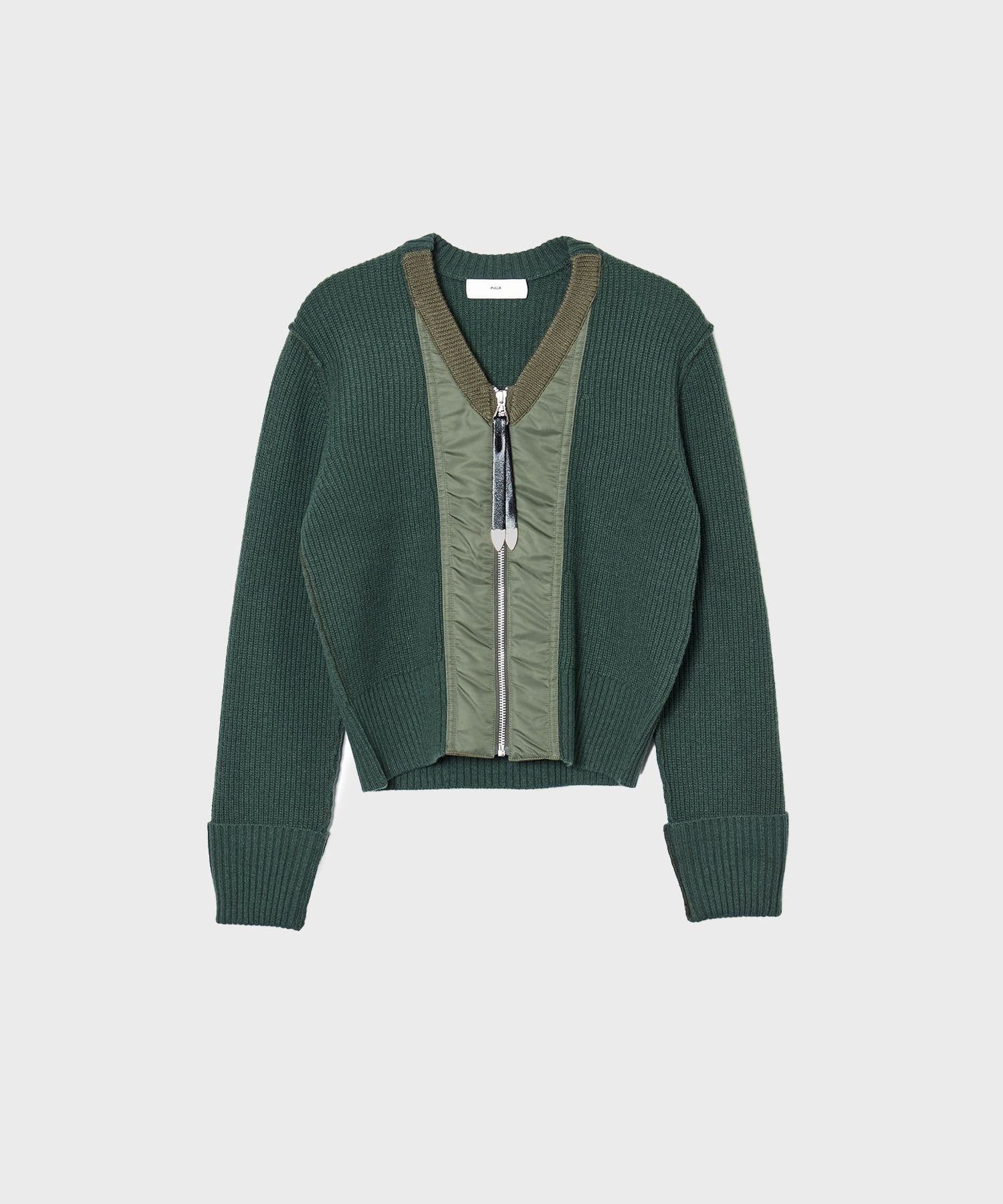 Wool knit zip cardigan(36 GREEN): TOGA: WOMENS｜ STUDIOUS ONLINE