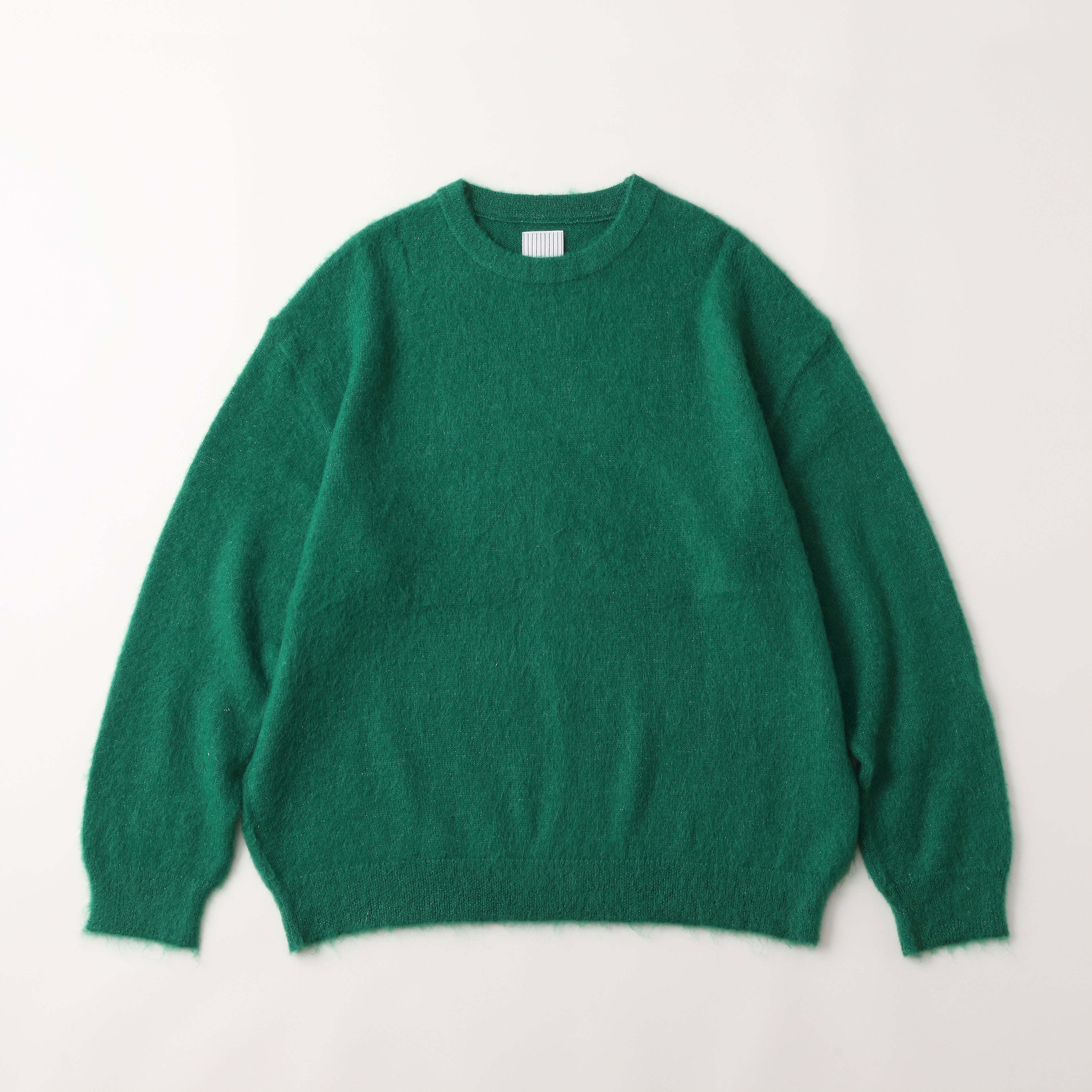 S.F.C LAME MOHAIR CREW - GREEN – STUDY SHOWROOM STORE