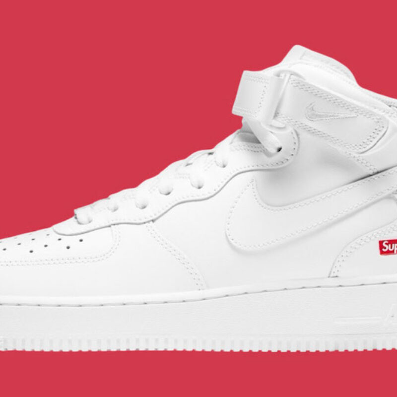 Supreme x Nike Air Force 1 Mid “White” Set to Drop This Fall