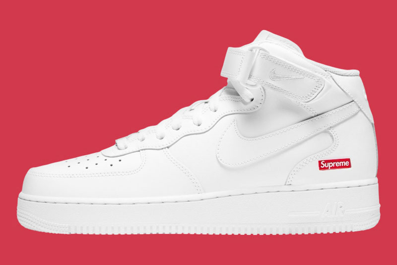 Supreme x Nike Air Force 1 Mid “White” Set to Drop This Fall