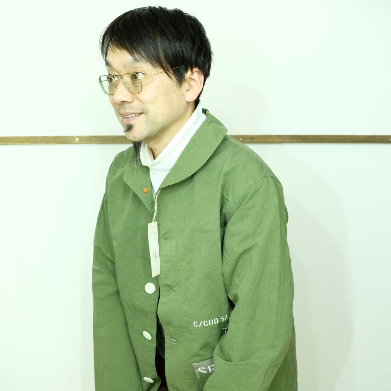 快晴堂 セーリングクロスのへちま衿デッキジャケット - さとう衣料店の