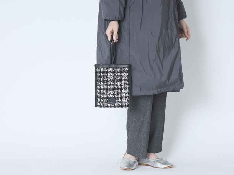 Swaraj/ツイードレザー2wayポシェット -コンパクトながら収納力抜群