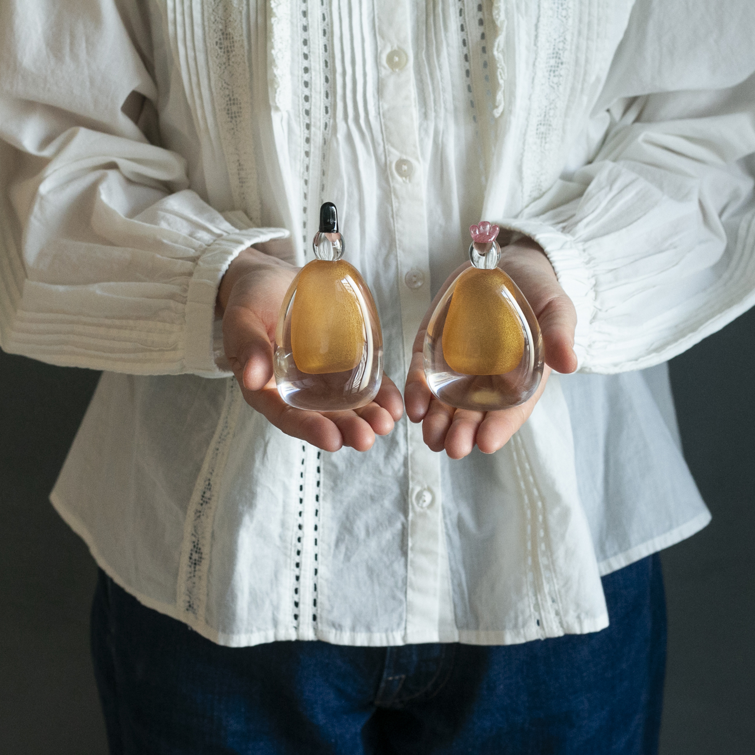 硝子屋 PRATO PINO/雛人形のオブジェ -松野さんが1つずつ手作りして