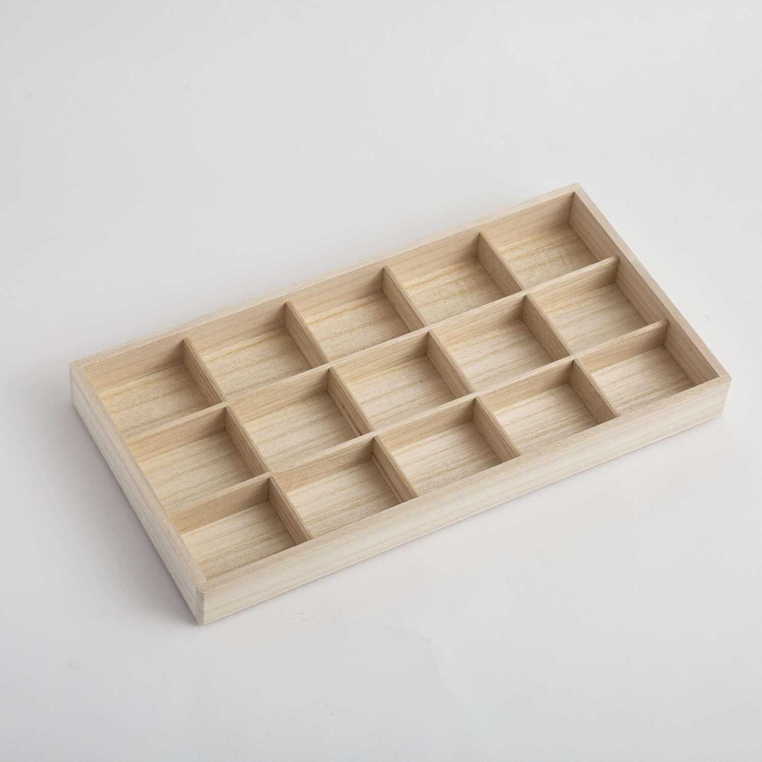 増田桐箱店/トレー 仕切り付（桐小物引き出し対応） -単品でも引き出し