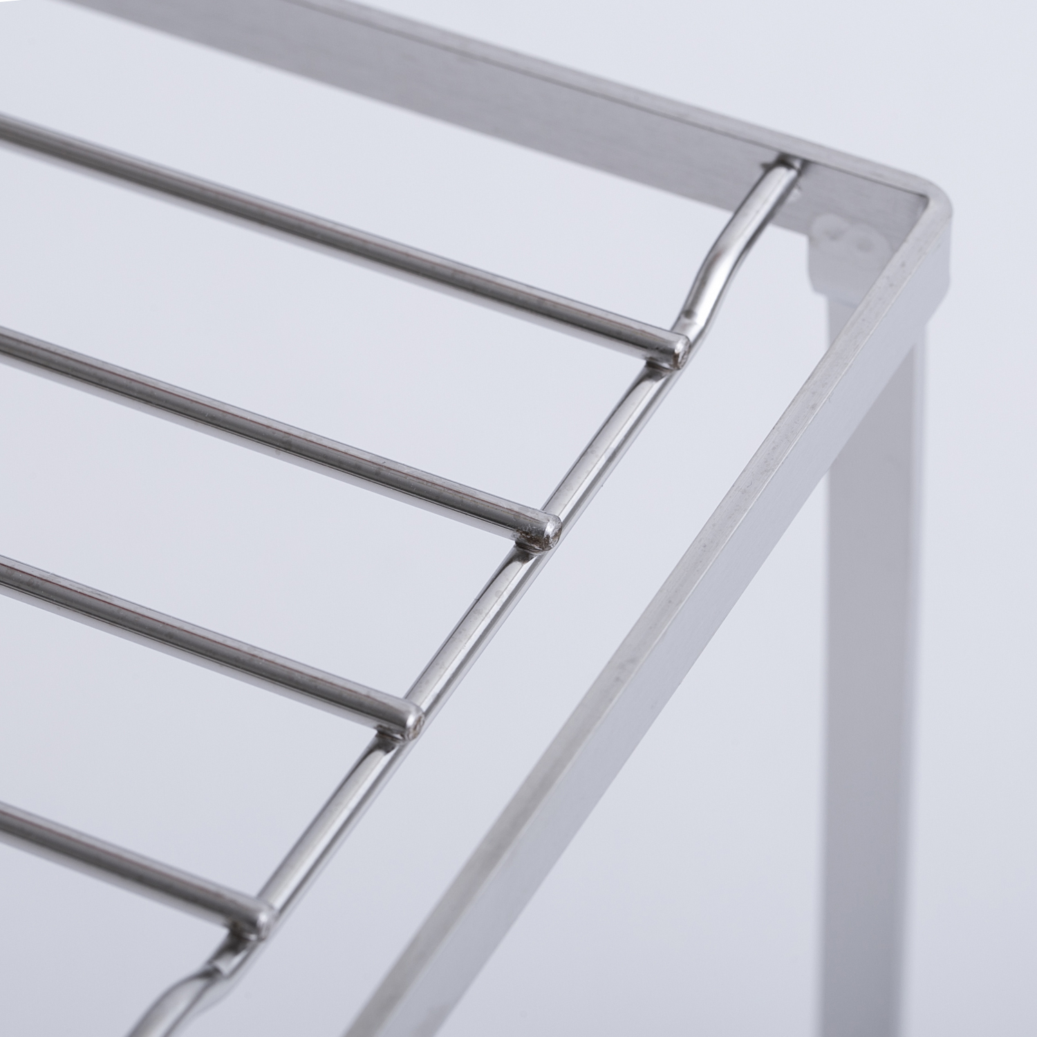 Three Snow 新越ワークス/丈夫なステンレスラック 2個組 -伸縮式で場所