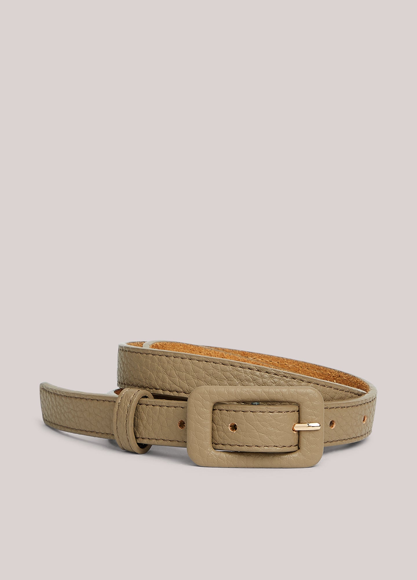 Narrow leather belt – Summum