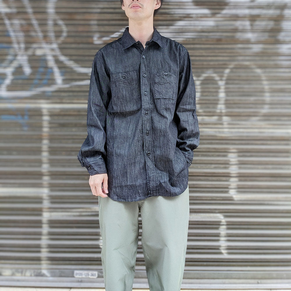 Engineered Garments - Work Shirt - Cotton Denim Shirting - NQ020